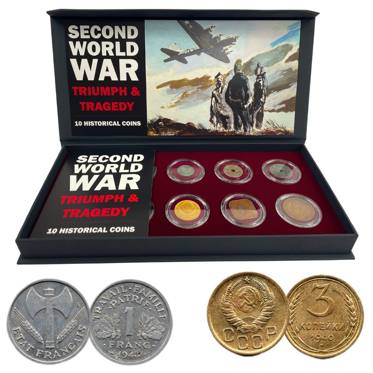 Second World War: Triumph & Tragedy (10 Historical Coins)
