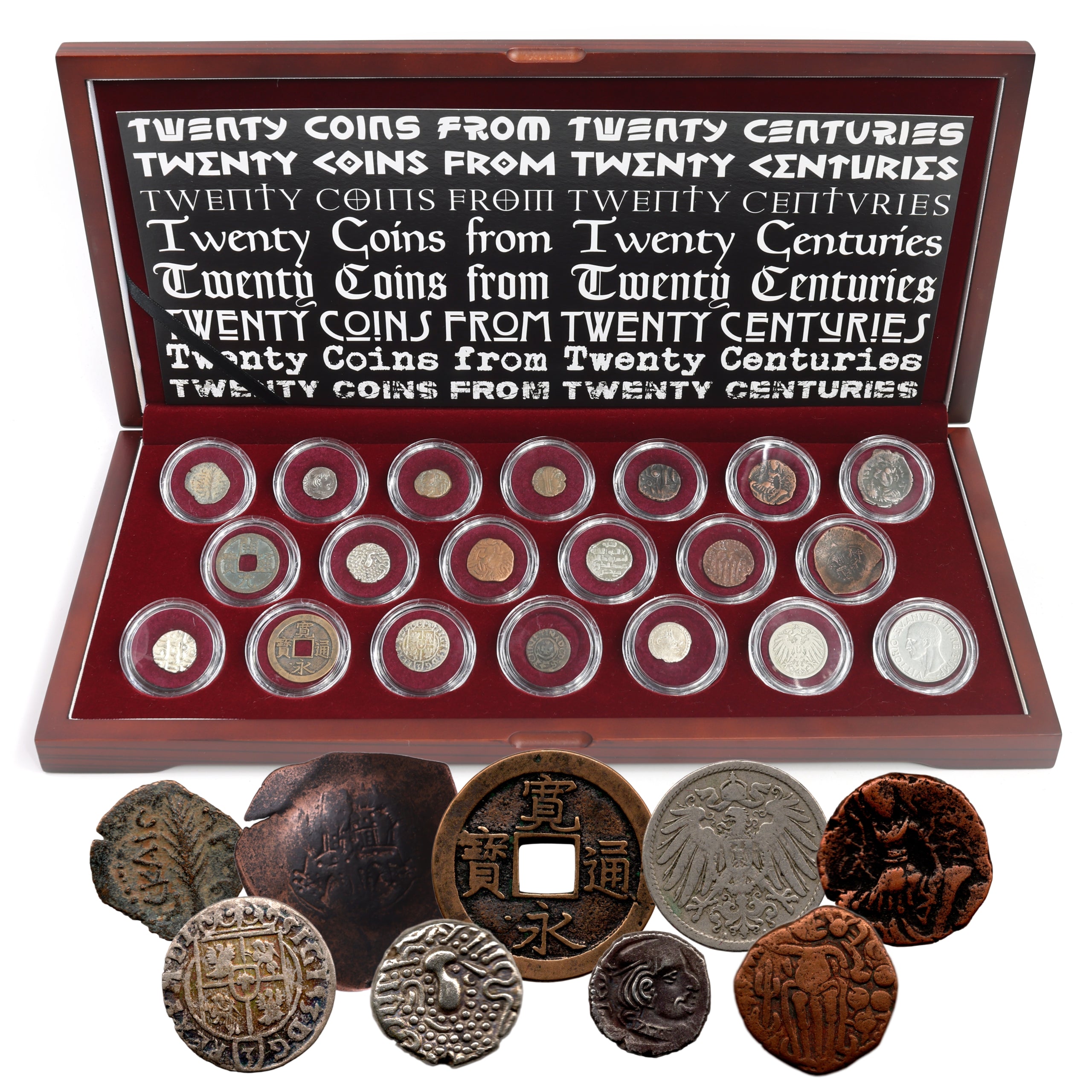 Twenty Coins from Twenty Centuries: Boxed Collection of Coins from the First through the Twentieth Centuries AD