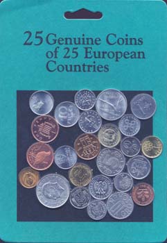 European Coins: A Set of 25 Different Coins