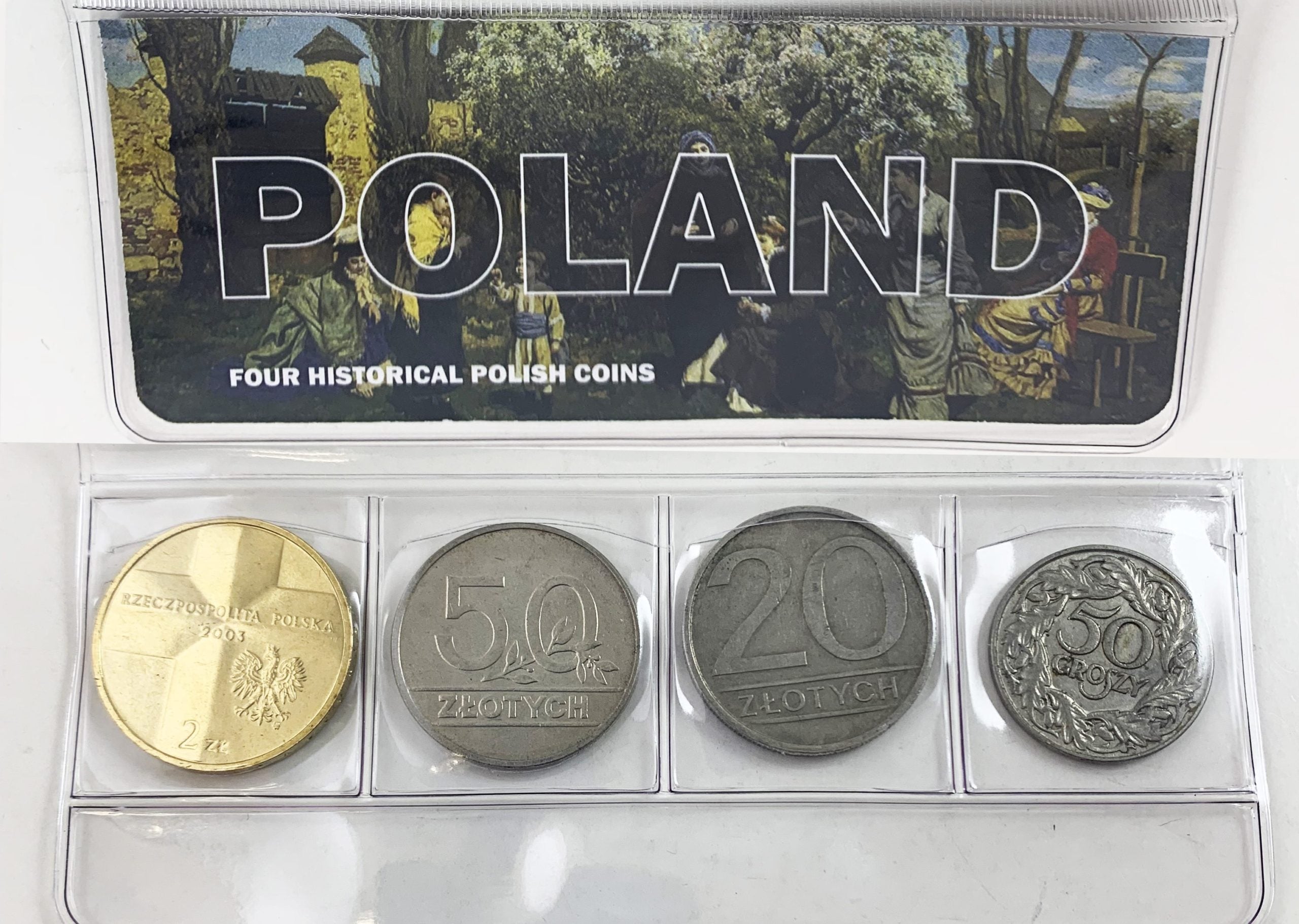 Poland: Four Historical Polish Coins (mini)