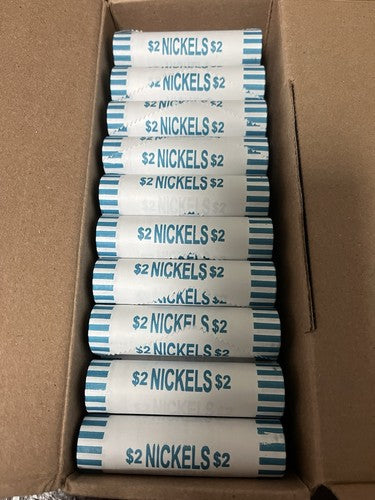 1 Unopened Bank / Mint Wrapped Roll Nickels-Possible Errors, Silver, Rare!!