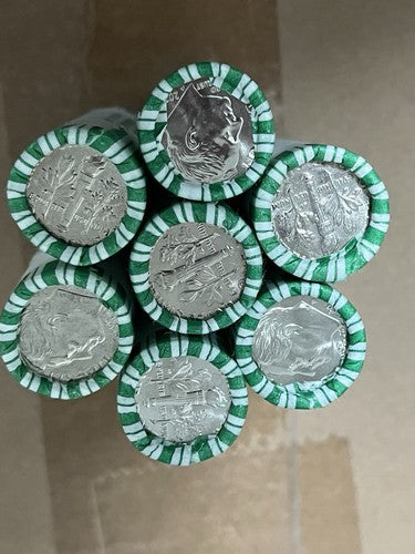 2 x Rolls UNSEARCHED Roosevelt Dimes Roll Bank Roll Possible SILVER ERROR Coins