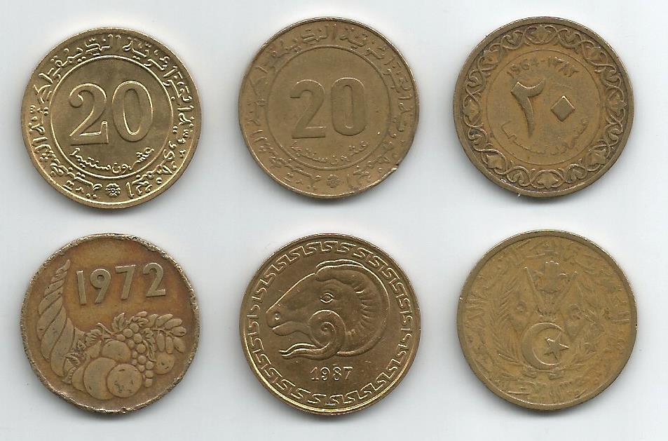 ALGE KMMIX20C, lot of 23, 20 Centimes Mix, (VF)