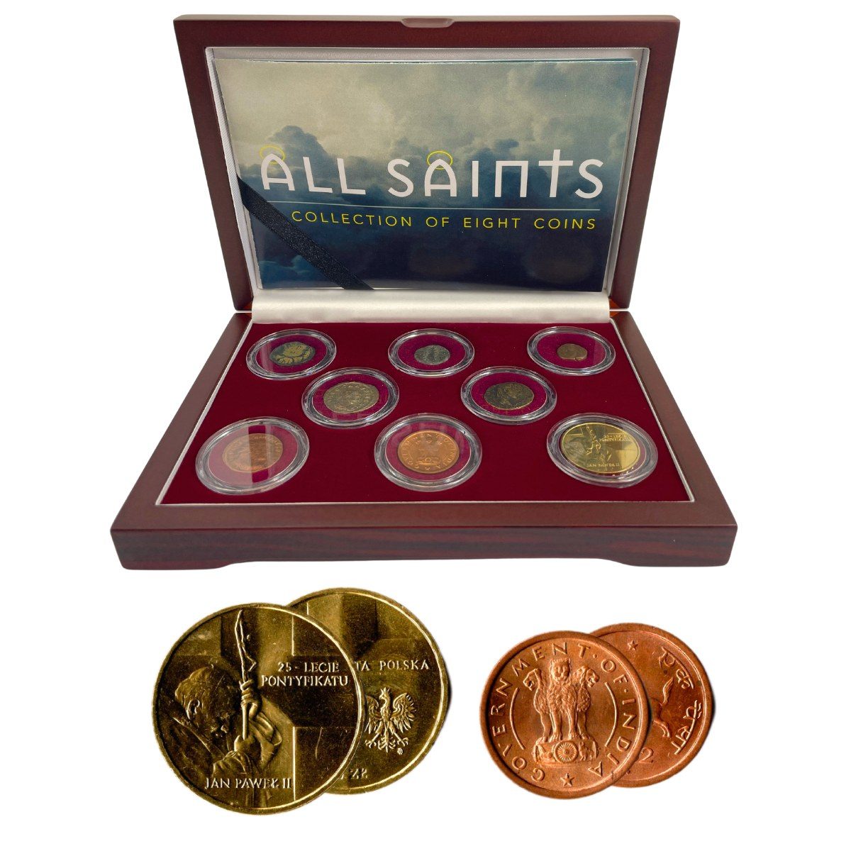 All Saints: A Collection of Eight Coins (Eight, Coin Box)