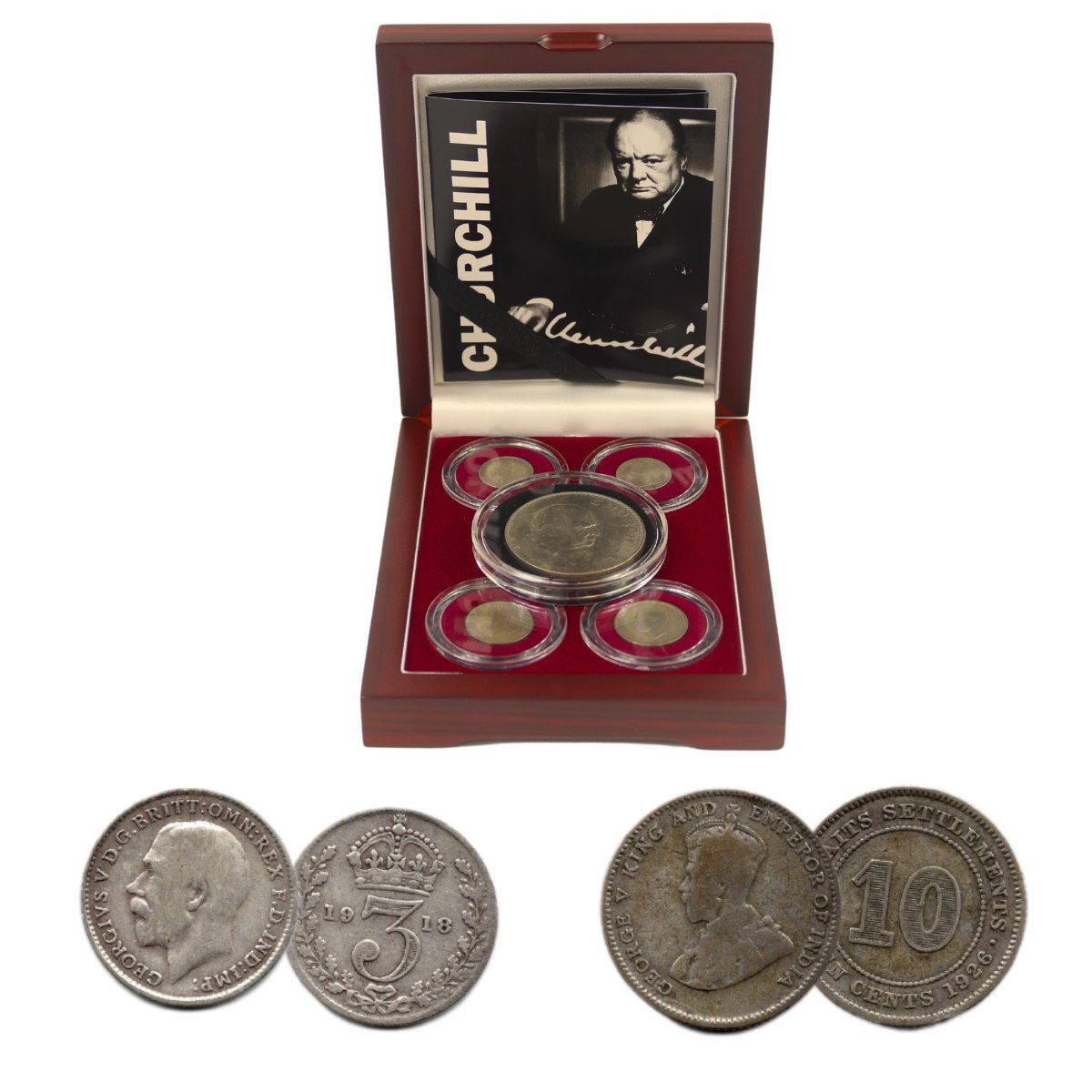 Winston Churchill: Five Coin Collection (Five, Coin Box)