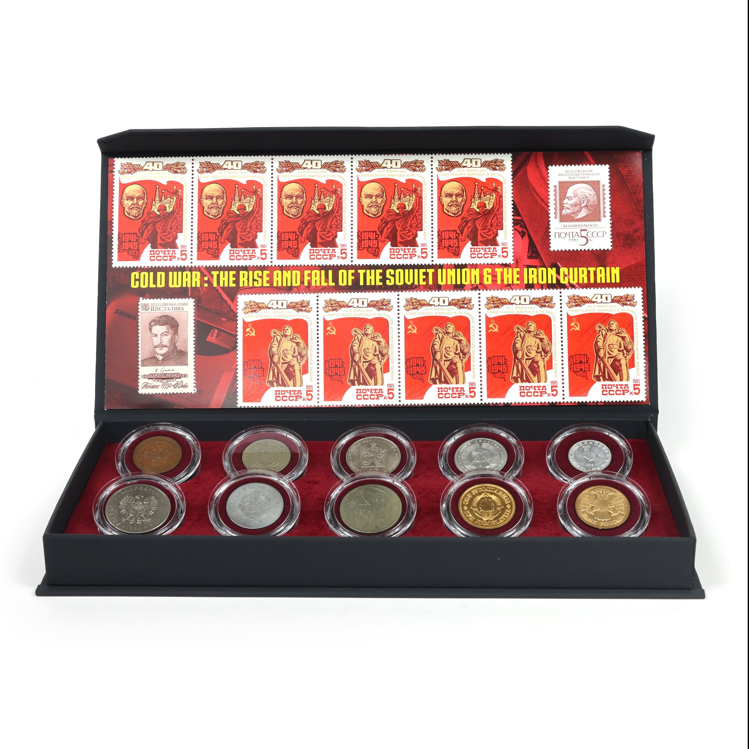 Cold War: The Rise & Fall of the Soviet Union and the Iron Curtain (10 Coin Box)