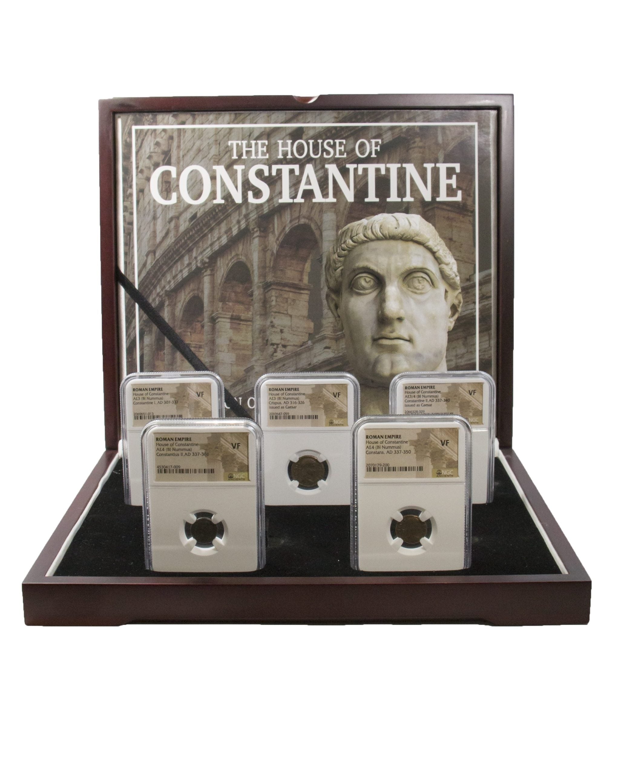 House of Constantine: A Collection of Five Slabbed Coins (Five, Coin Box)
