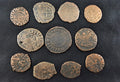 Dealer lot of eleven (11) bronze Cilician Armenian coins.(LG)