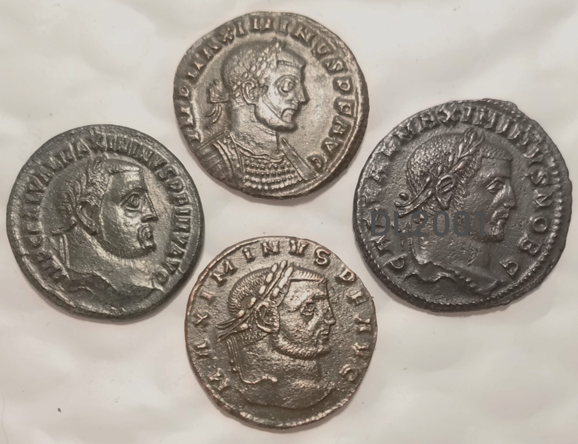 Lot of 4 Maximinus II Bronze, Different Types (AU)