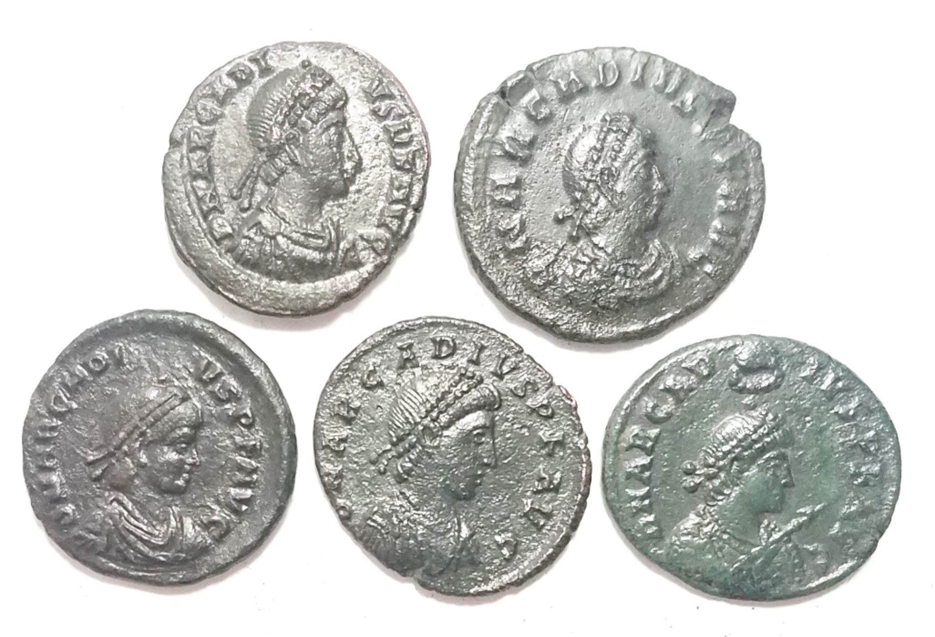 Lot of 5 Arcadius Centenionalii AE2 (XF) Scarce in this condition