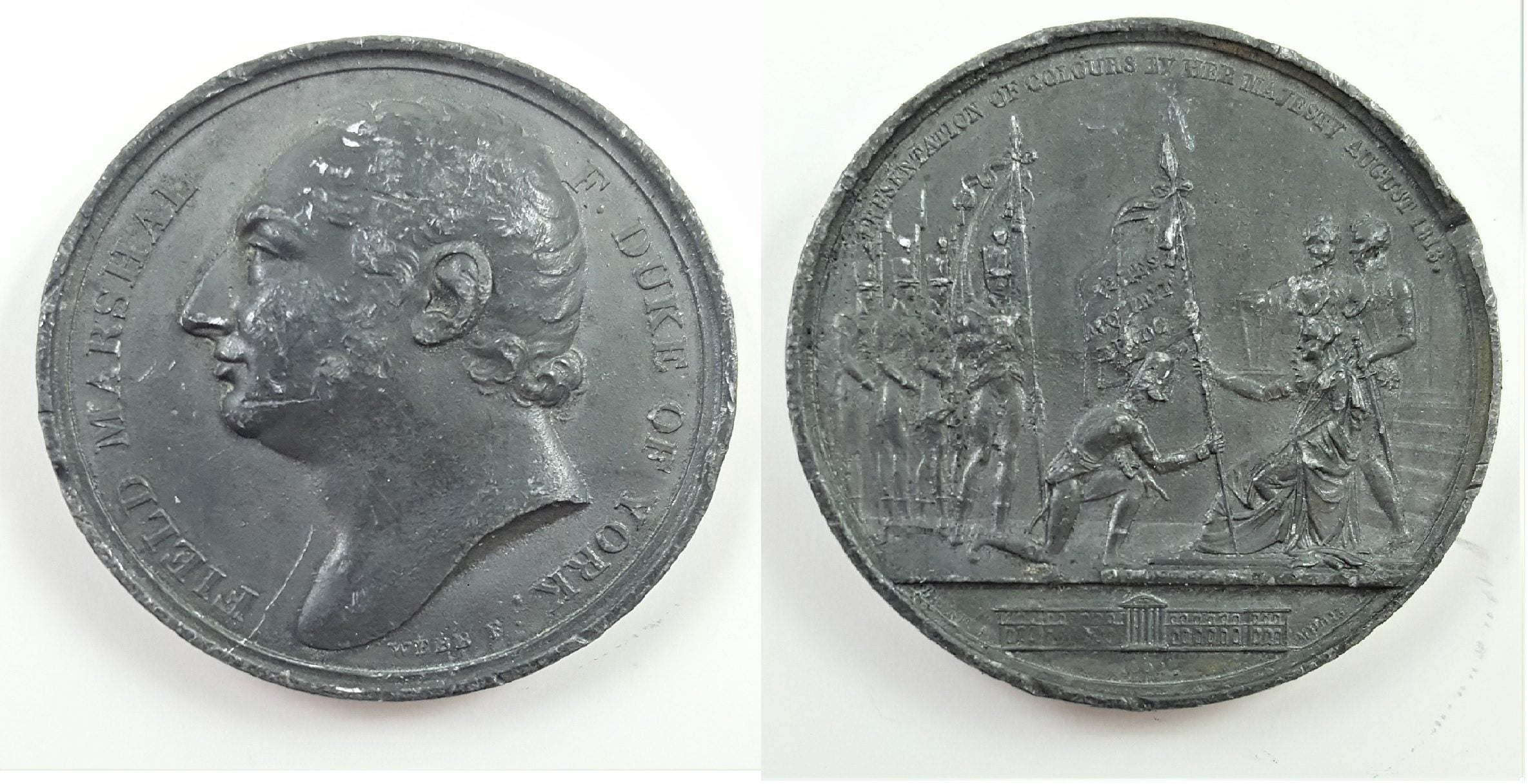 Dealer lot of one (1) medal commemorating a Presentation of the Colors ceremony at the Royal Military College.(VF)