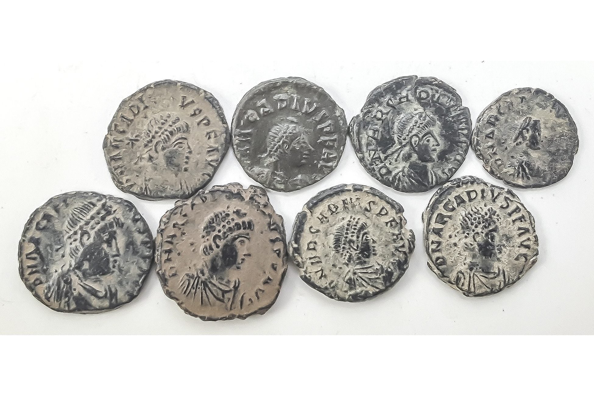 Lot of 8 AE4 Arcadius, about XF Condition