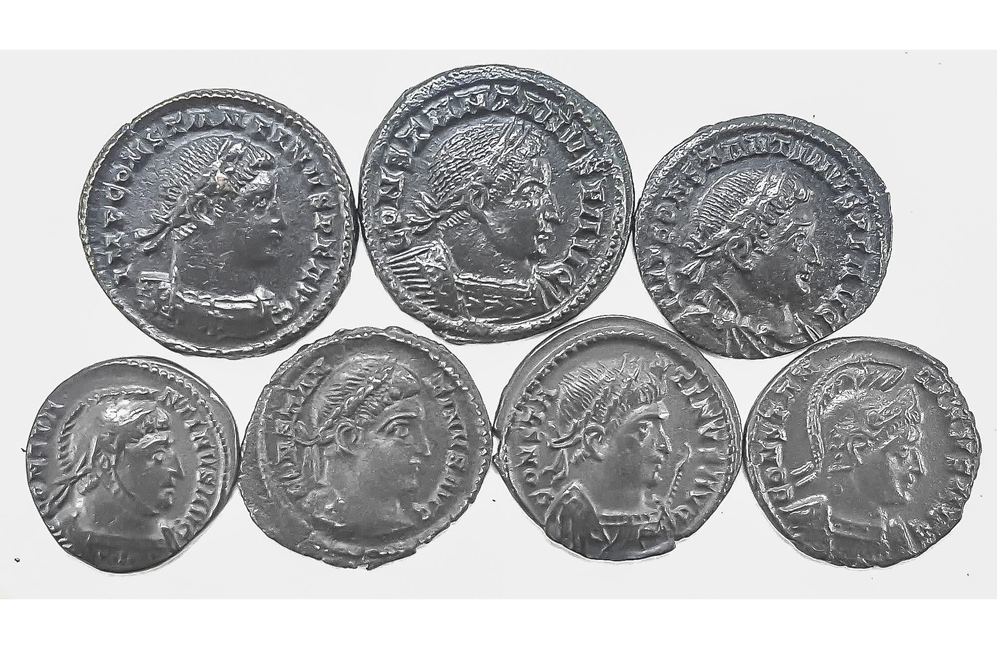 Lot of 7 London Mint Constantine the Great, Near AU