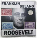 FDR: Franklin D. Roosevelt 4 Piece (One Coin + Three Stamps) (Mini Album)