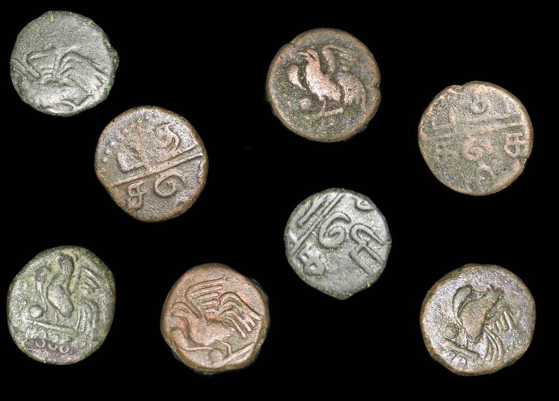 French Colonial Empire, India, Pondicheery mint, issued c.1836 to 1837 CE, Doudou(C)