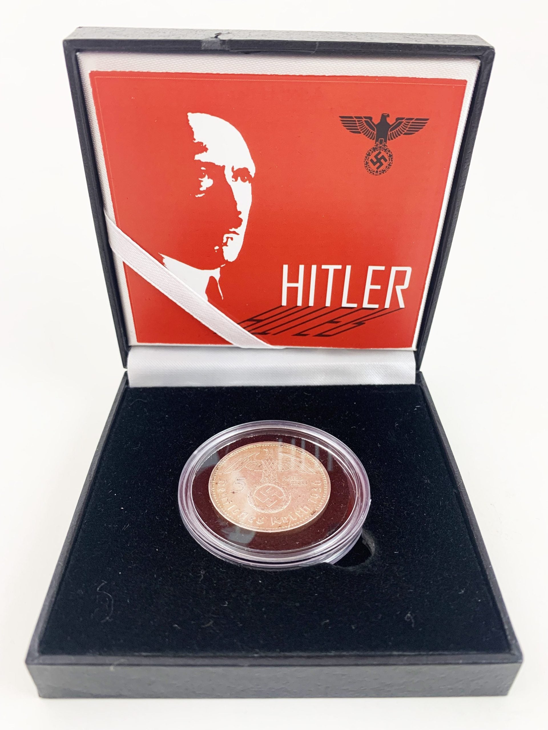 Adolph Hitler: Silver 5 Reichsmark Box (black box)