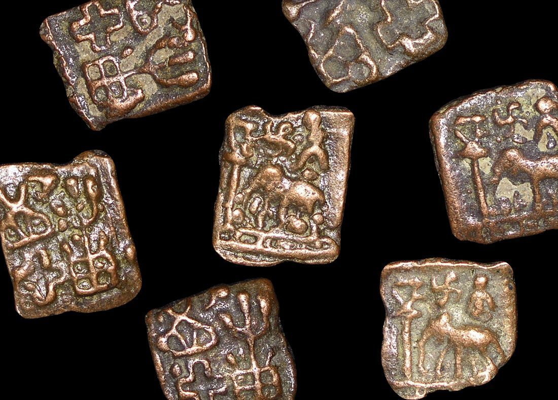 Ancient India, Sunga Empire (c.185 to 75 BCE), 1/8 Karshapana(C)