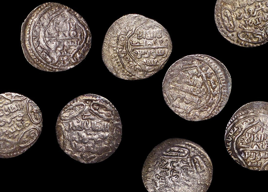 Islamic World, Ilkhanids, Anushirwan (1344 to 1356 CE), Anushriravan, 2 Dirhams(C)