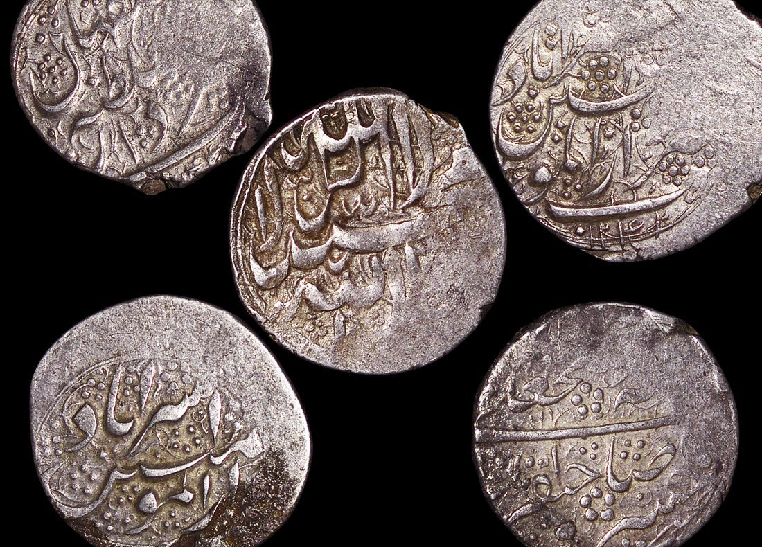 Islamic World, Persia, Qajar Dynasty (1789 to 1925 CE), Mixed Rules (1789 to 1834 CE), Rupee(C)
