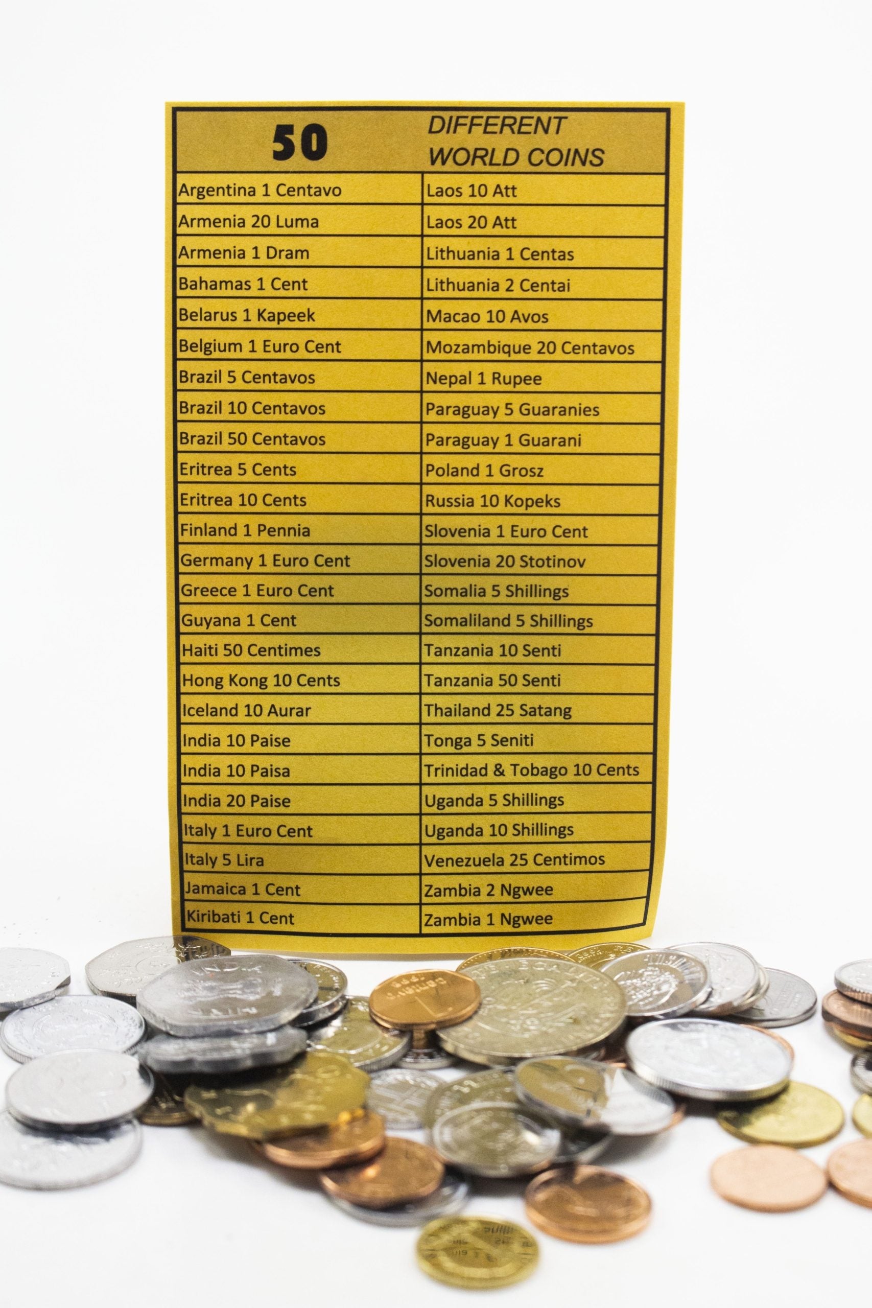 50 Different Coins to Not Different Countries