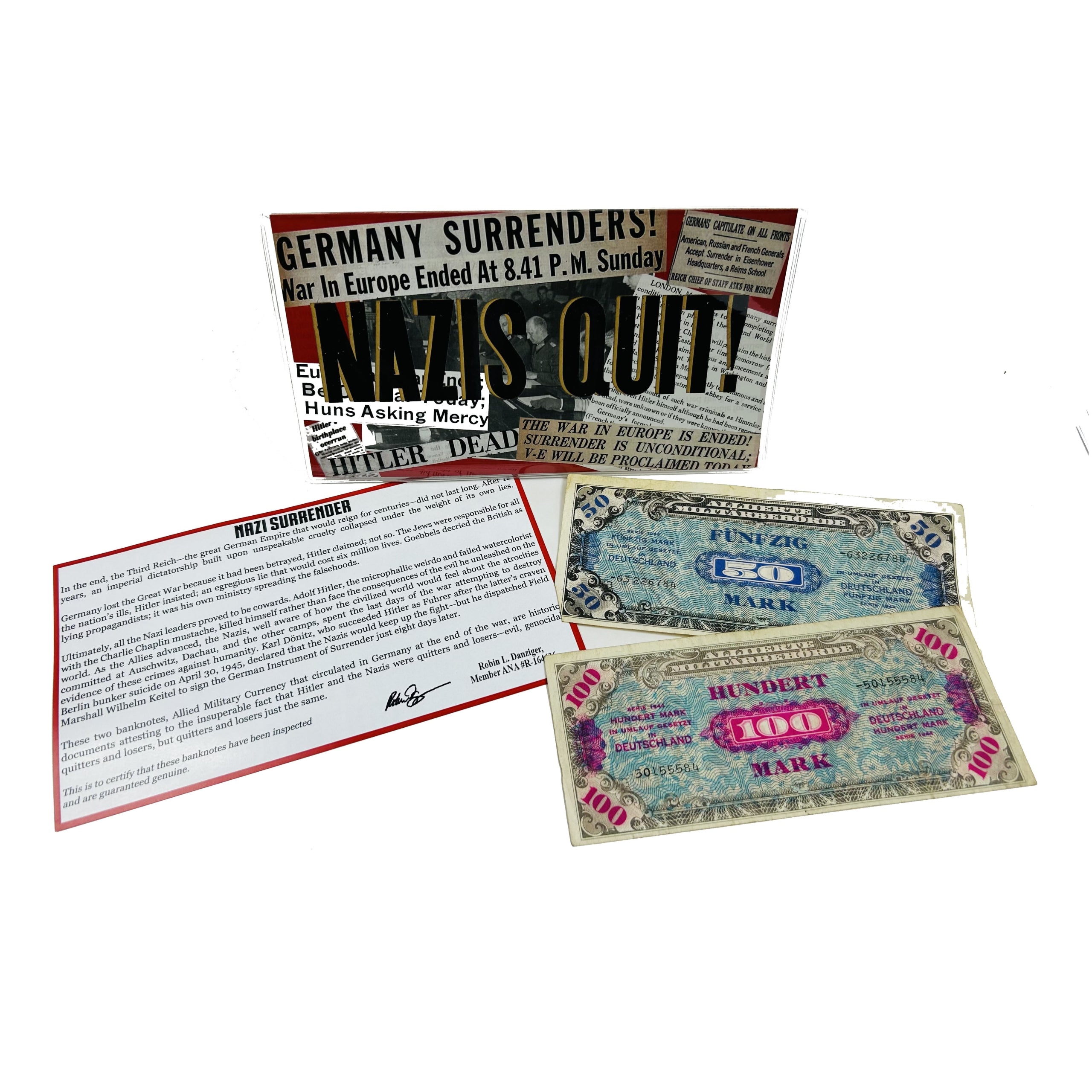 NAZIS QUIT! (billfold)