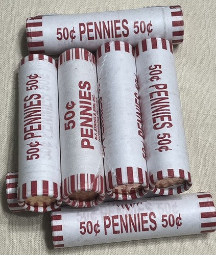 Lot Of 2X 2024D BU Lincoln Cent Rolls OBW Federal Reserve Cleveland Pennies