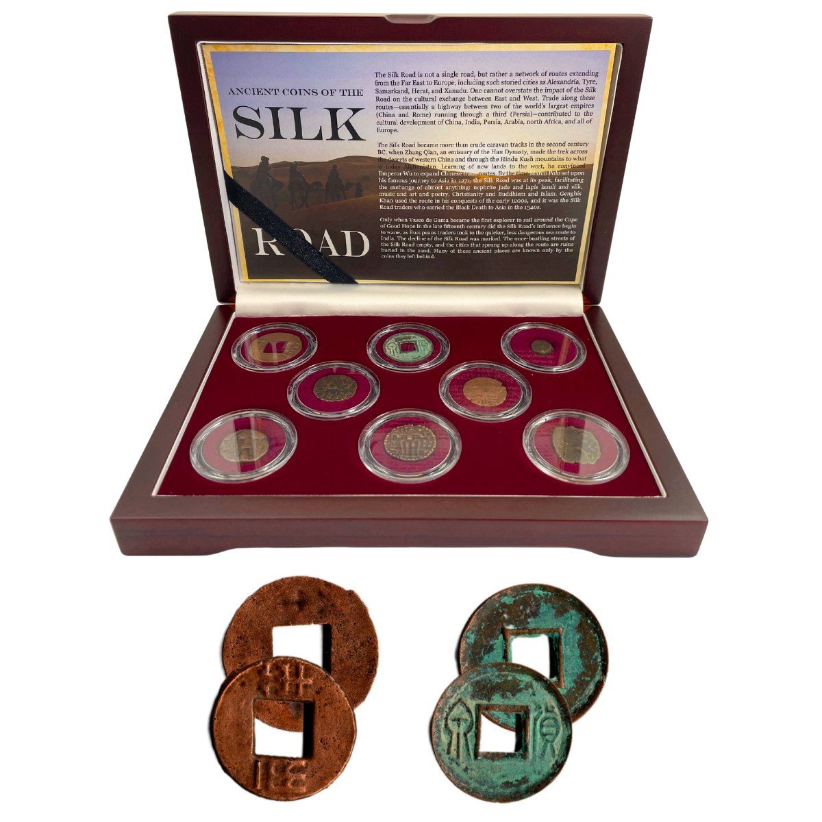 Ancient Coins of the Silk Road: 8 Coin Boxed Collection (Eight, Coin Box)