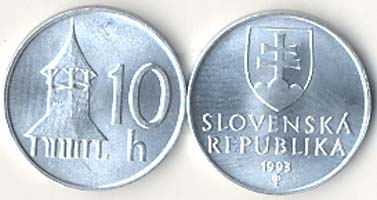 Slovak Republic KM17(U) 10 Haleru, lot of 1000