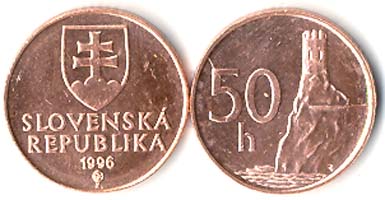 Slovak Republic KM35(U) 50 Haleru, lot of 1000