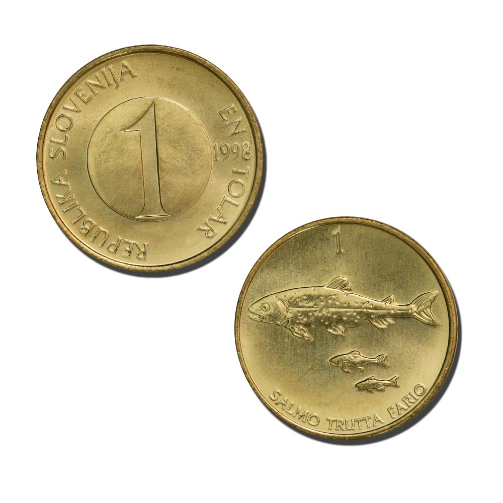 Slovenia KM4(U) 1 Tolar, lot of 1000