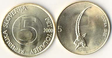 Slovenia KM6(U) 5 Tolar, lot of 1000