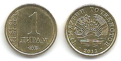 Tadjikistan KM35(U) 1 Diram, lot of 1000