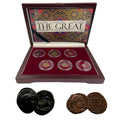Six Coin Box Featuring "The Great" Rulers (Six, Coin Box)
