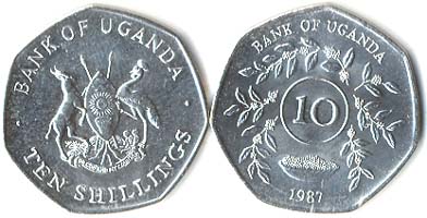 Uganda KM30(U) 10 Shillings, lot of 1000
