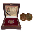 Father of Valentine's Day Box: Bronze Coin of Roman Emperor Claudius II Gothicus (One, Coin Box)