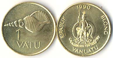 Vanuatu KM3(U) 1 Vatu, lot of 1000