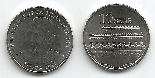 Western Samoa KM168(U) 10 Sene, lot of 1000
